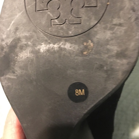 Tory Burch Suede ankle black boots - Picture 4 of 7